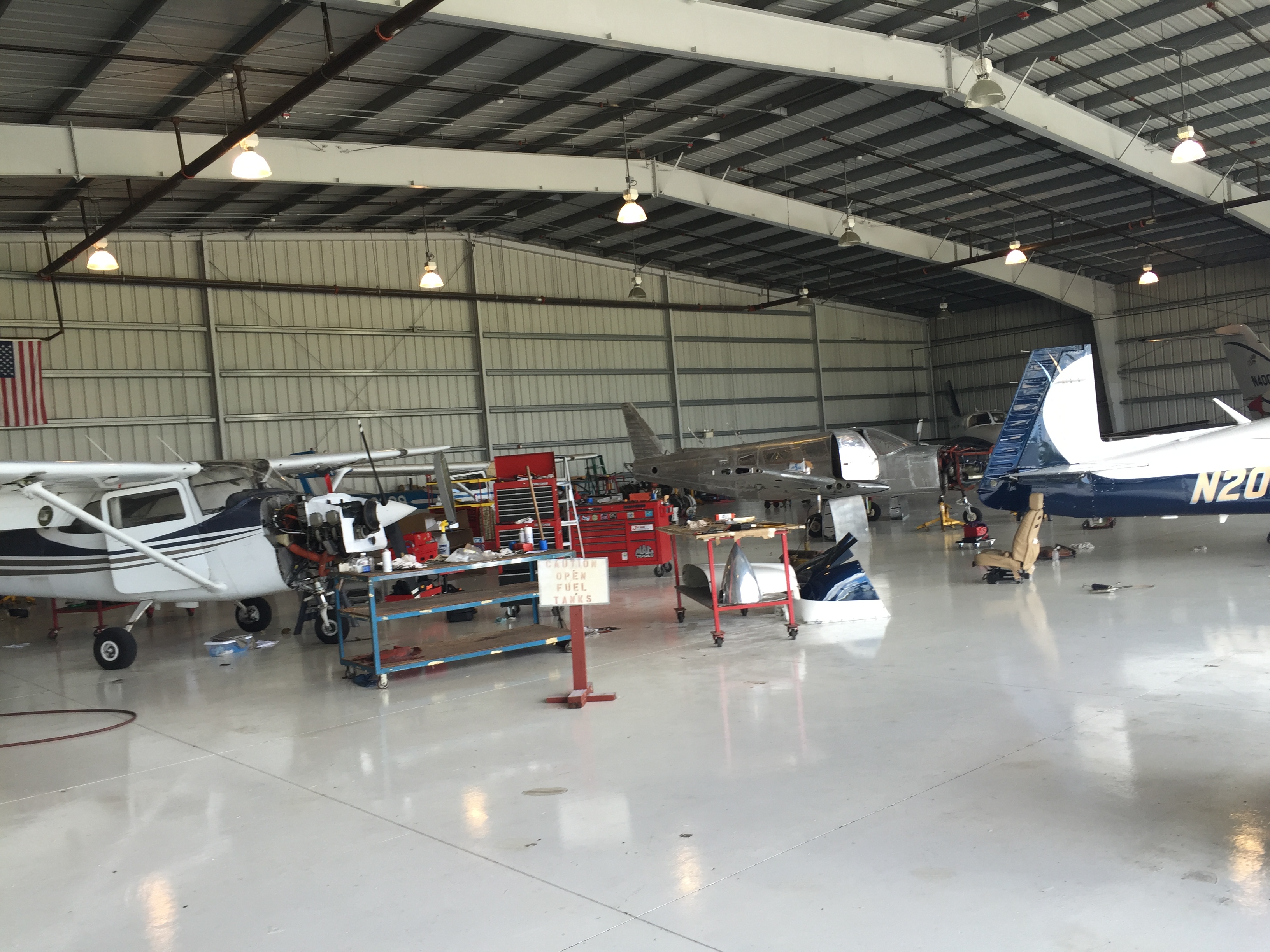 Active maintenance in GAM hangar
